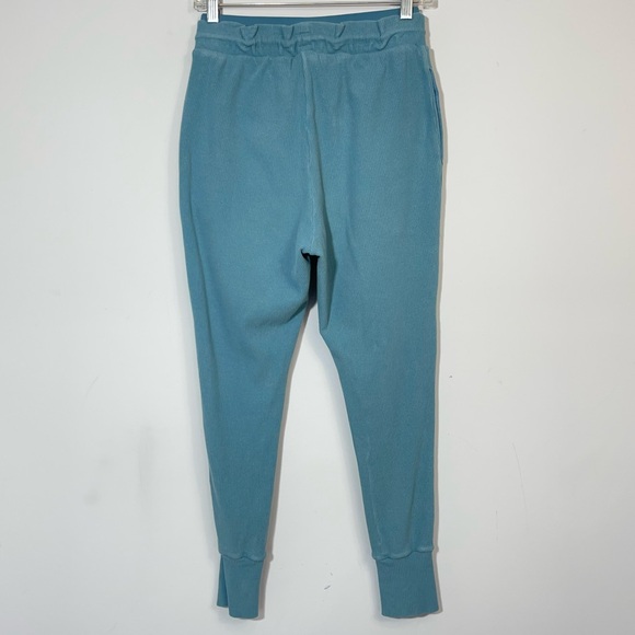 Gymshark Studio Pants Teal Ribbed Joggers Size S High Rise GLJG3691 Gym Lounge - Picture 7 of 15